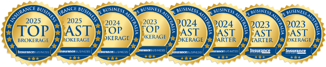 Insurance Business Australia awards — Top Brokerage and Fast Starter, 2023 to 2025